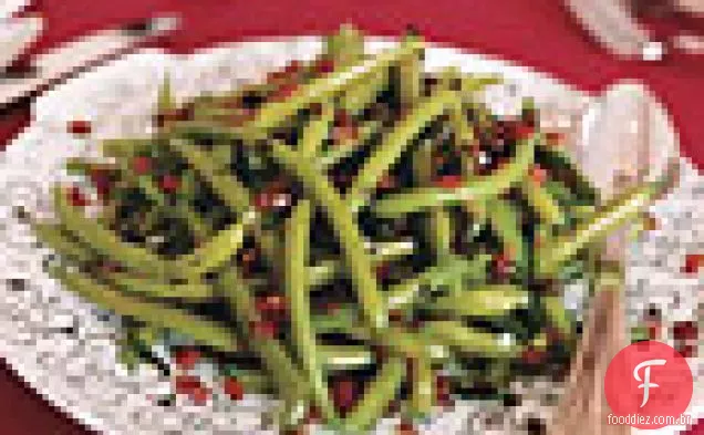 Feijão verde com sálvia e Pancetta
