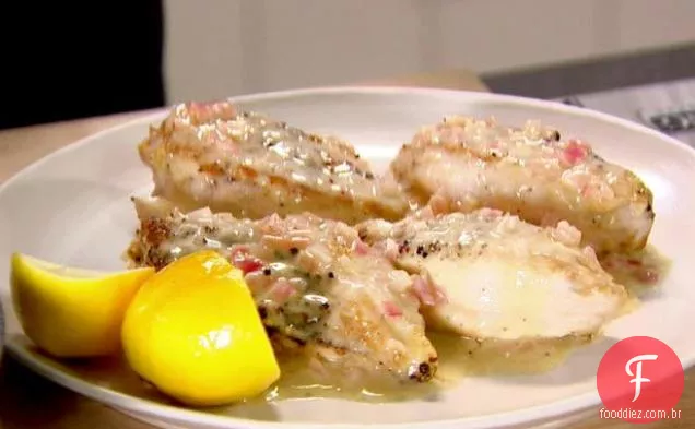Frango com chalotas