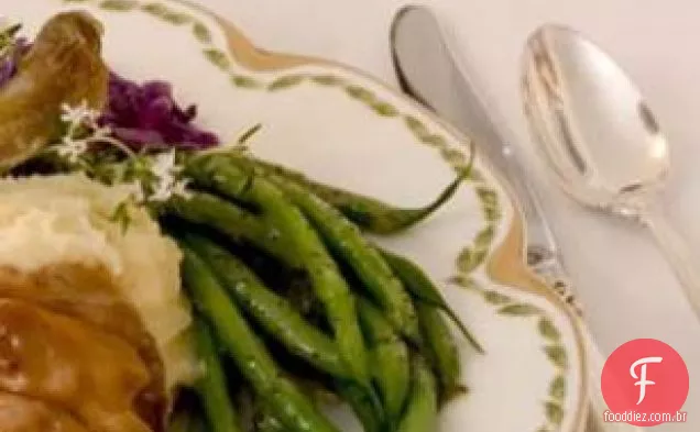 Feijão Verde Com Molho De Sementes De Papoula