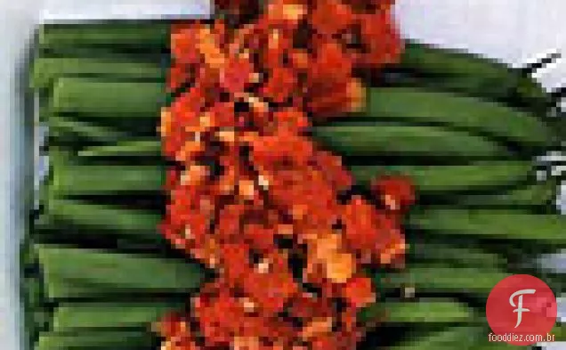Verts de Haricots com gosto de pimenta