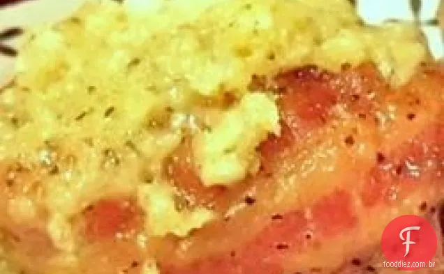 Sensei's Crusty esfarelado queijo azul bife cobertura
