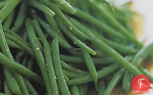 Feijão verde com limão