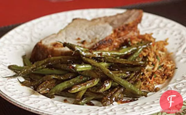 Feijão verde Salteado estilo Restaurante chinês