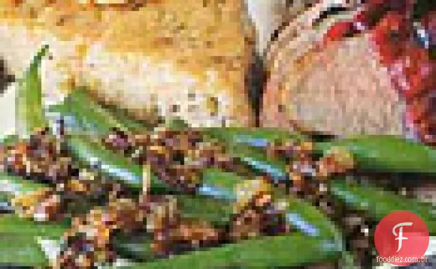 Feijão verde com manteiga balsâmica-chalota