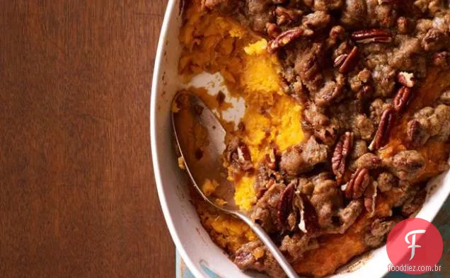 Batatas doces batidas e Bananas Com Mel