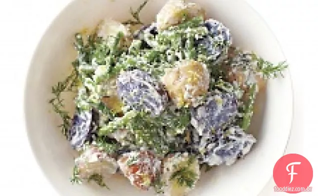 Salada De Batata Com Feijão Verde E Ricota