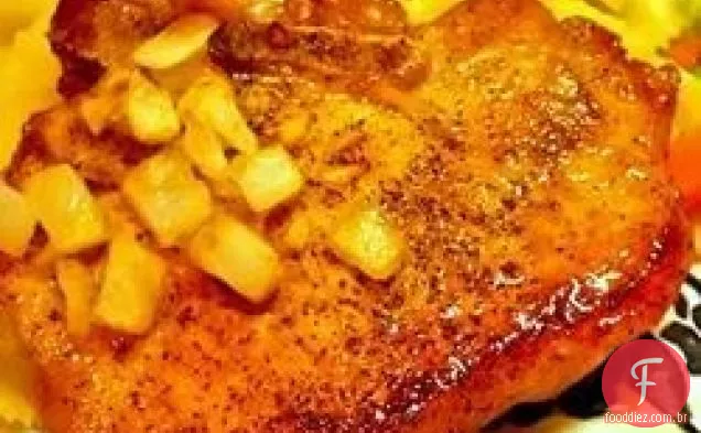 Costeletas De Porco De Bordo Fáceis