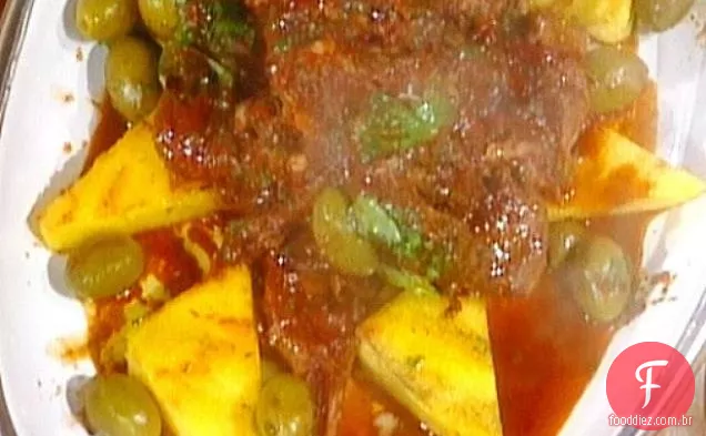 Puntine di Maiale con Polenta: costelas de porco com Polenta