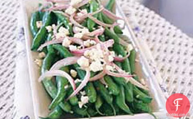 Feijão verde com queijo Feta