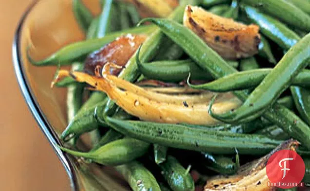 Verts De Haricots, Funcho Assado, E Chalotas