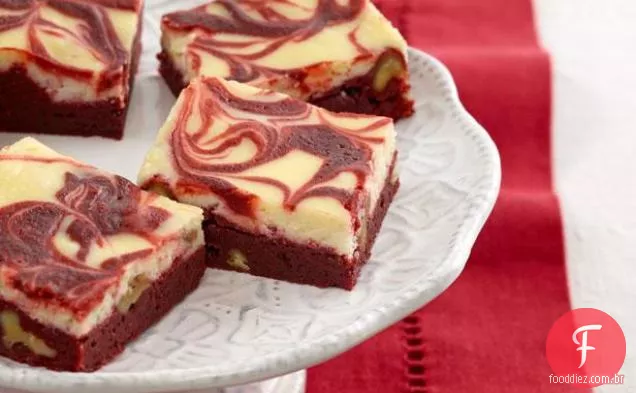 Redemoinho De Veludo Vermelho Brownies