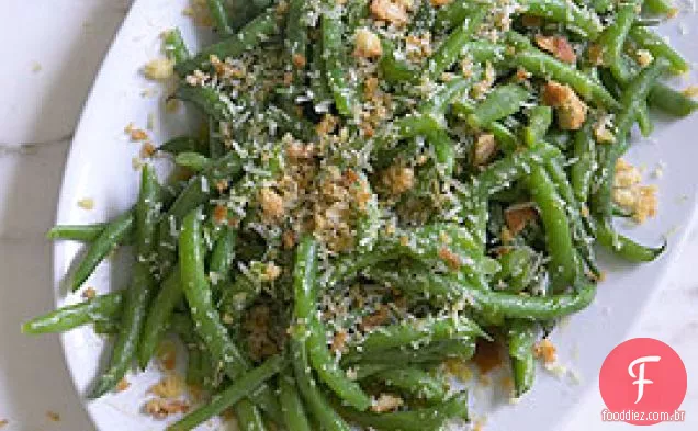 Feijão Verde Com Meyer Limão Vinagrete & Parmesão Pão Ralado