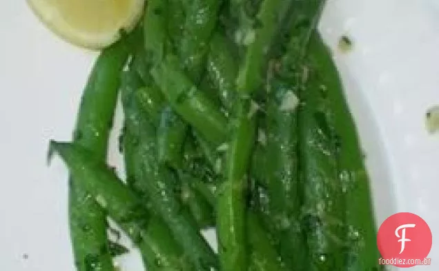 Feijão verde limão-salsa