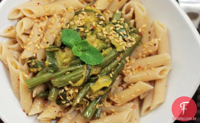 Feijão Verde, Courgettes E Hortelã Penne Wholegrain