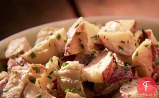 Salada de batata assada e erva-doce