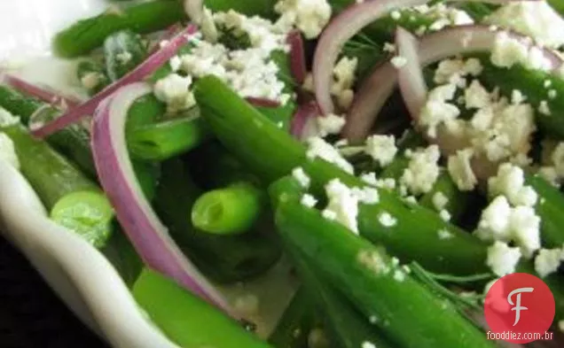 Feijão Verde Com Queijo Feta E Endro