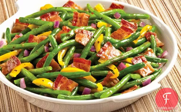 Bacon E Feijão Verde Balsâmico