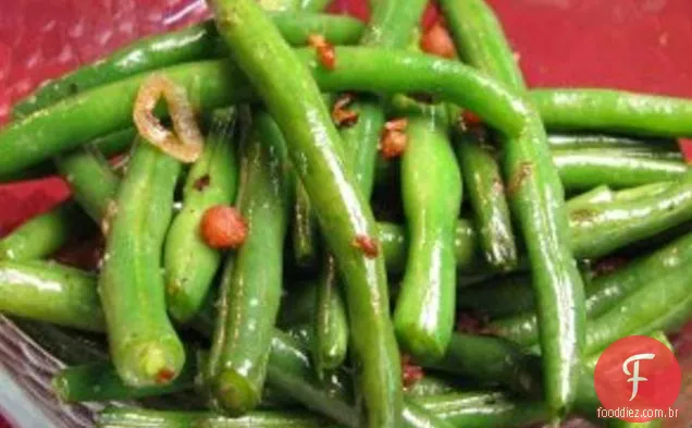 Feijão Verde Com Pancetta E Chalotas