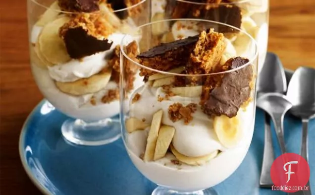 Aveia-Banana Parfaits