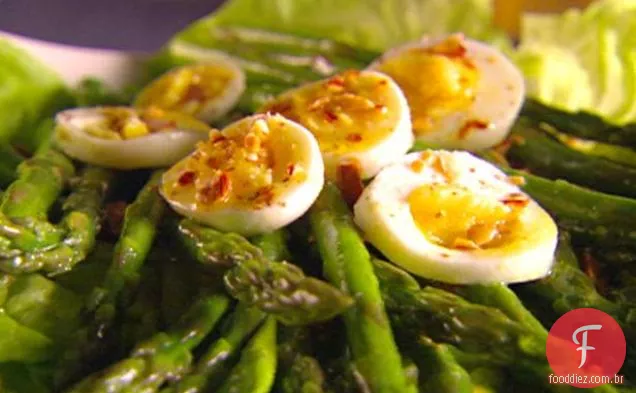 Espargos com vinagrete Vin Santo