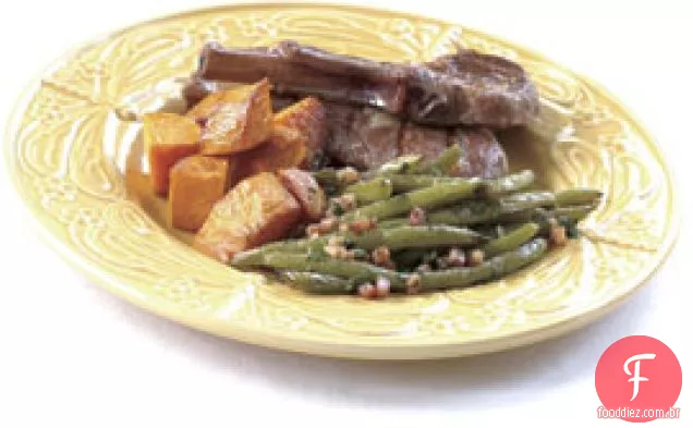Feijão Verde Com Pancetta, Alho E Ervas