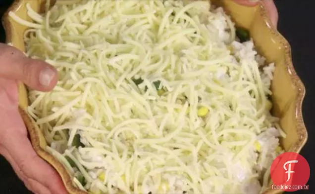 Chile e arroz com queijo