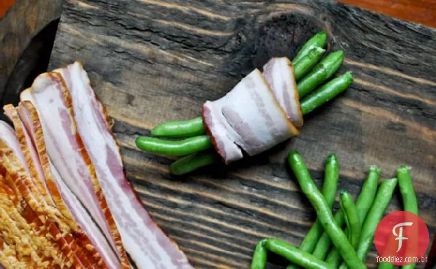 Pacotes De Bacon De Feijão Verde