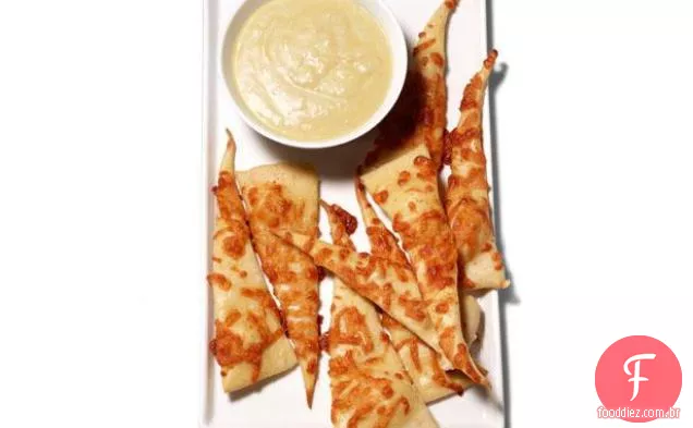 Alho Assado-Asiago Dip Com Bolachas De Queijo