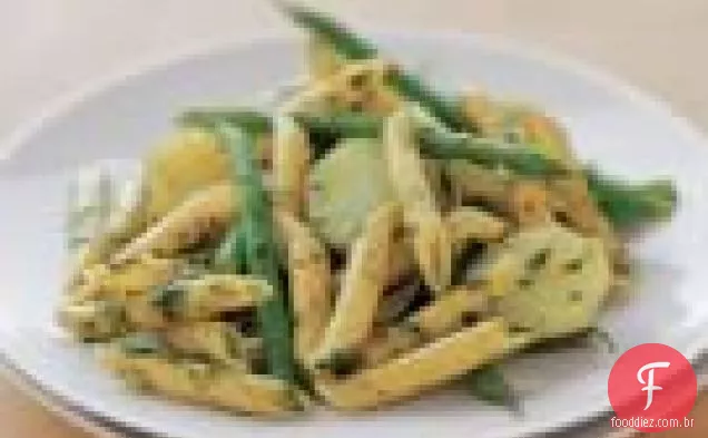 Penne Com Pesto, Batatas E Feijão Verde