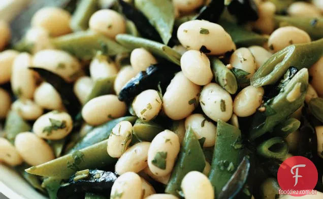 Salada de feijão verde e Cannellini