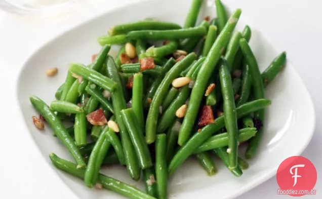 Salada De Feijão Verde Com Vinagrete De Tangerina