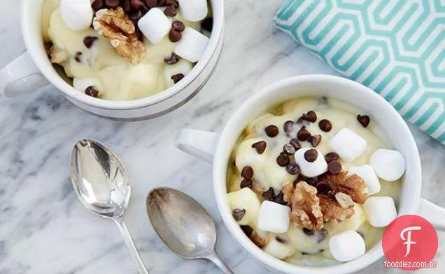 Pudim Rocky Road