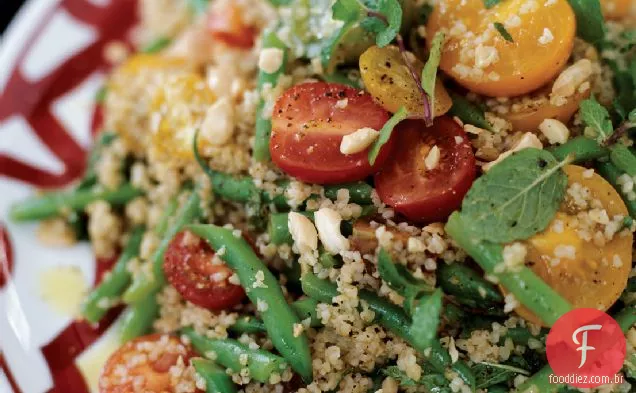 Bulgur de verão e Salada De Feijão Verde