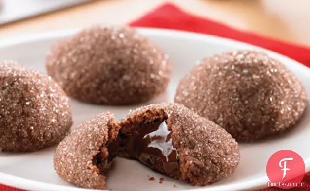 Gotas de Lava de Chocolate escuro (receita sem glúten*)