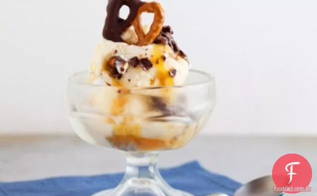 Caramelo Salgado Pretzel Sorvete