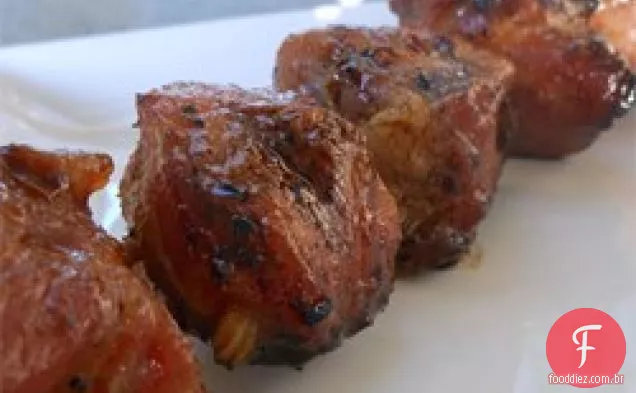 Kebabs De Porco Grelhados