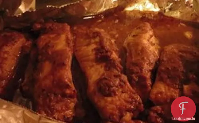 Costelas De Porco Kiwi-Limão