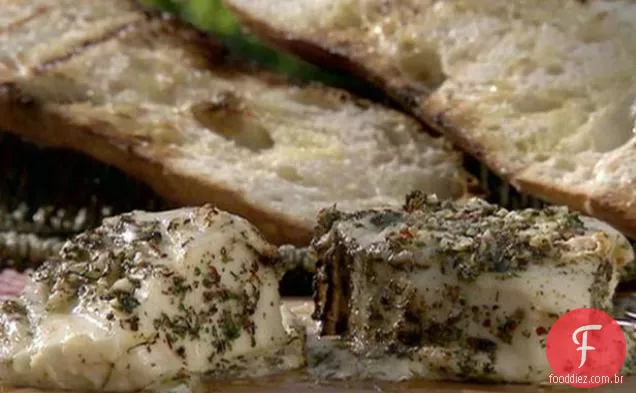 Provolone marinado e grelhado