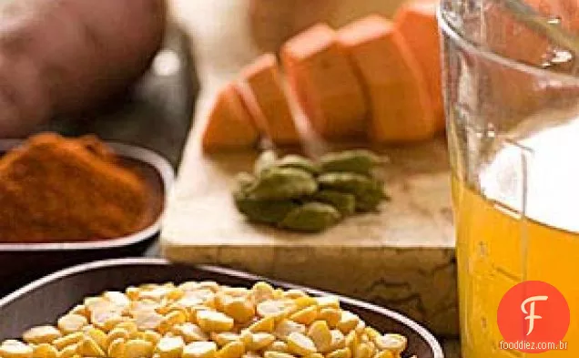 Sopa De Ervilha E Batata-Doce Dividida