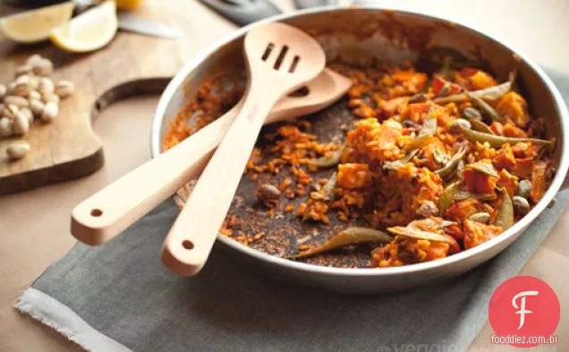 Veggie Paella W / Açafrão E Laranja