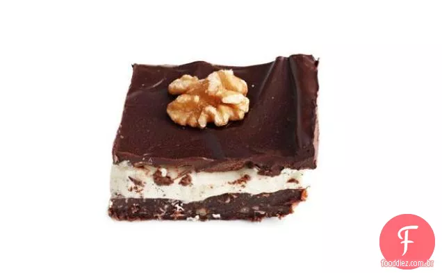 Quadrados De Cheesecake Sem Assar