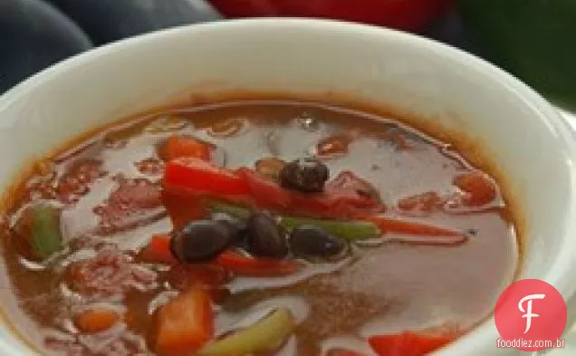 Sopa Fajita De Frango Fácil