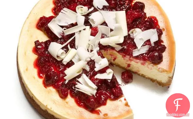 Chocolate Branco-Cheesecake De Cranberry