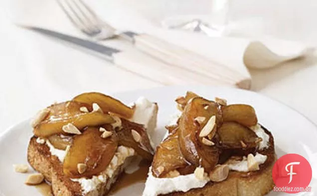 Maçã crocante com cobertura de Granola