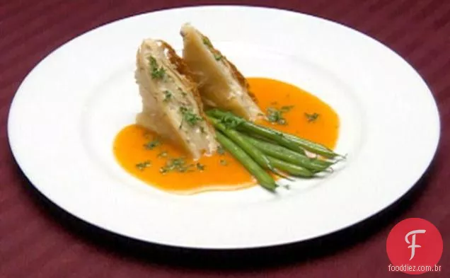 Torta De Batata estragão com Verts de Haricots
