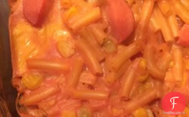 Macarrão Cachorro Quente Assar