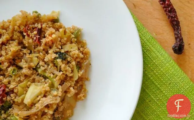 Quinoa Vegetariana Inspirada Na Ásia
