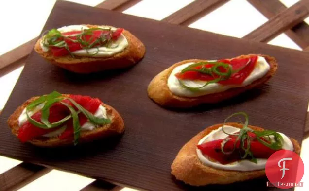 Mock Mascarpone Crostini