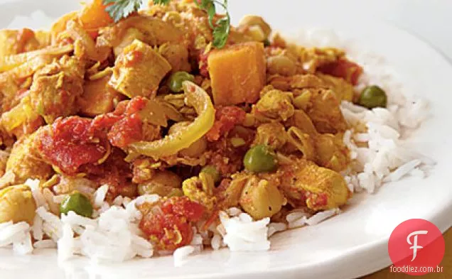 Batata Doce Frango Curry