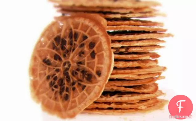 Chocolate Chip e canela Pizzelles